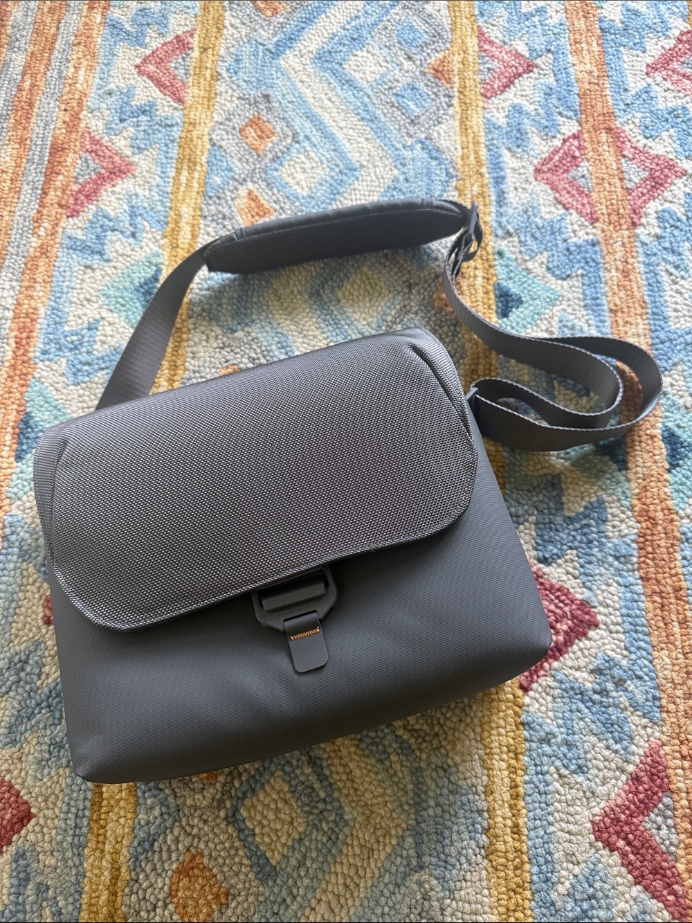 DJI Mavic 3 Gray Crossbody Messenger Bag - , Modern Nylon Shoulder Bag